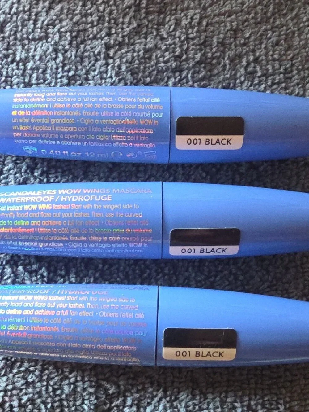 THREE RIMMEL Mascara SHADE 001 BLACK